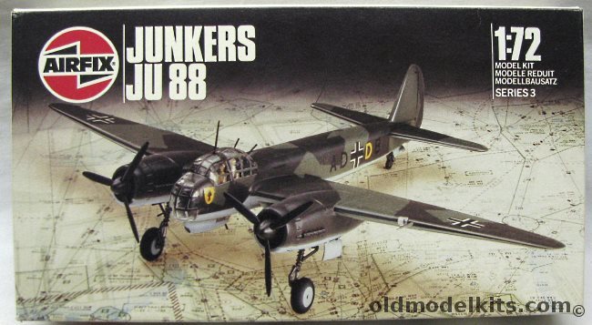 Airfix 1/72 Junkers Ju-88 A4, 03007 plastic model kit